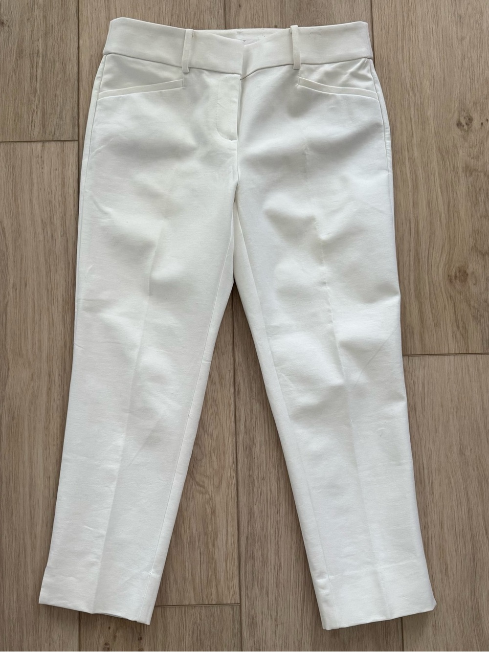 LOFT Riviera Pants White 6 Petite Cropped Marisa Fit Stretch New w/ tags NWT